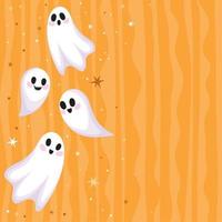 Halloween fantasma manifesto vettore