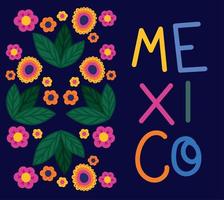 colorato Messico carta vettore