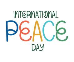 internazionale pace giorno illustrazione vettore