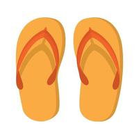 giallo Flip flop vettore