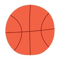 palla da basket arancione vettore