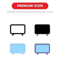 icon pack smart tv isolato su sfondo bianco. per il design del tuo sito web, logo, app, ui. illustrazione grafica vettoriale e tratto modificabile. eps 10.