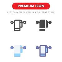 asciugamano icon pack isolato su sfondo bianco. per il design del tuo sito web, logo, app, ui. illustrazione grafica vettoriale e tratto modificabile. eps 10.