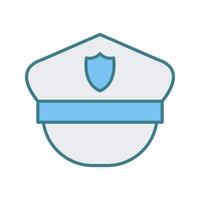 polizia cappello vettore icona