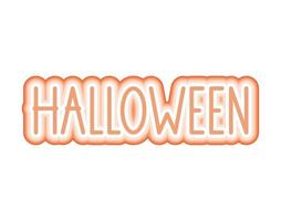 colorato Halloween lettering vettore