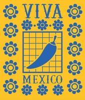 Viva Messico decorazione vettore