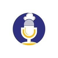capocuoco Podcast vettore logo design modello.