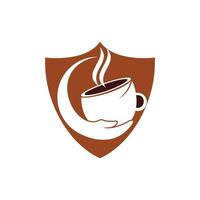 salutare caffè e tè cura vettore logo design modello.