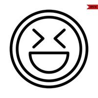 emoticon etichetta Messaggio linea icona vettore