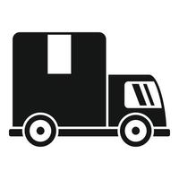 camion ritorno scatola icona semplice vettore. merce Prodotto vettore