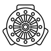 frizione sistema icona schema vettore. auto disco vettore