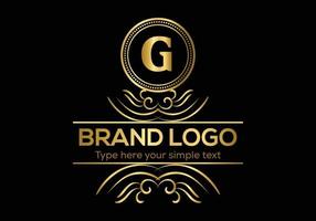 iniziale lettera lusso logo modello nel vettore arte per ristorante e altro vettore illustrazione