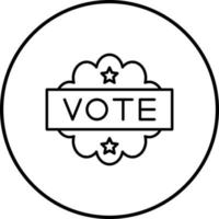 votazione unico vettore icona