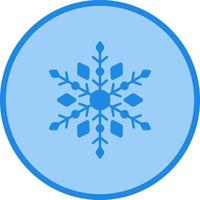 neve fiocco unico vettore icona