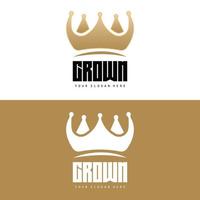 corona logo, re e Regina icona disegno, vettore elegante, semplice, modello illustrazione