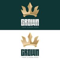 corona logo, re e Regina icona disegno, vettore elegante, semplice, modello illustrazione