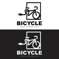elettrico bicicletta logo, veicolo disegno, sport bicicletta vettore, bicicletta modello icona illustrazione vettore