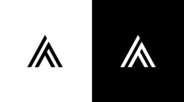 lettera un' iniziale logo moda elegante lusso monogramma icona design vettore