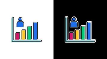 persone crescita popolazione Infografica dati analisi colorato icona design grafico bar percentuale vettore