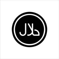 halal icona con isolato Vektor e trasparente sfondo vettore