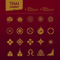 tailandese arti elemento per tailandese grafico design vettore illustrazione.