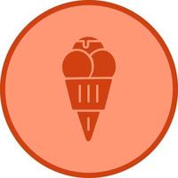 icona del glifo gelato vettore