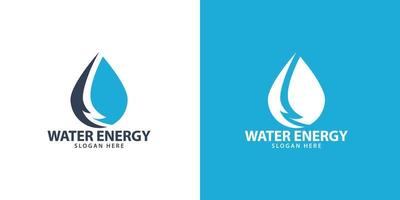 acqua energia logo semplice design vettore eps