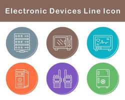 elettronico dispositivi vettore icona impostato