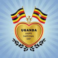 Uganda nazionale giorno , nazionale giorno torte vettore