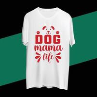 disegno della maglietta della mamma del cane vettore
