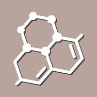 icona del vettore della molecola
