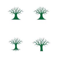albero logo e simbolo vettoriale