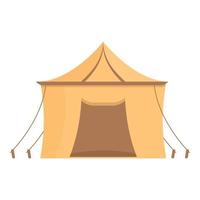 deserto tenda icona cartone animato vettore. beduino tenda vettore