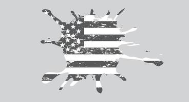 vettore bandiera usa in bianco e nero. simbolo della bandiera americana.icona per sito Web o app mobile