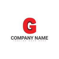 g logo, g lettera logo, g lettera iniziale logo vettore