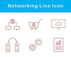 networking vettore icona impostato