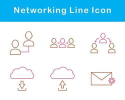 networking vettore icona impostato