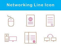 networking vettore icona impostato