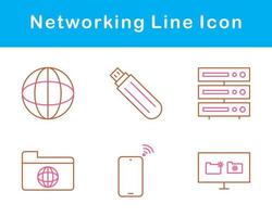 networking vettore icona impostato