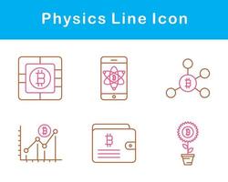 fisica vettore icona impostato