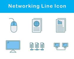 networking vettore icona impostato