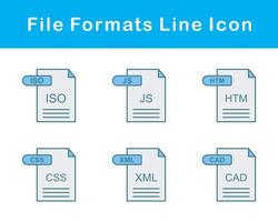 file formati vettore icona impostato