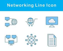 networking vettore icona impostato