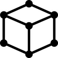 illustrazione vettoriale del cubo su uno sfondo. simboli di qualità premium. icone vettoriali per il concetto e la progettazione grafica.