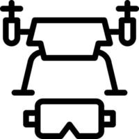 illustrazione vettoriale del drone su uno sfondo. simboli di qualità premium. icone vettoriali per il concetto e la progettazione grafica.