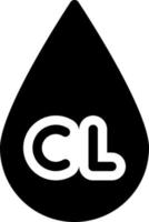 illustrazione vettoriale di cloro su uno sfondo. simboli di qualità premium. icone vettoriali per il concetto e la progettazione grafica.