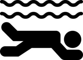 illustrazione vettoriale di nuoto su uno sfondo. simboli di qualità premium. icone vettoriali per il concetto e la progettazione grafica.