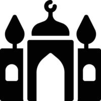 illustrazione vettoriale della moschea su uno sfondo simboli di qualità premium. icone vettoriali per il concetto e la progettazione grafica.