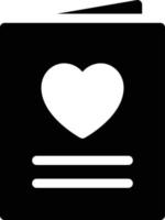 illustrazione vettoriale di carta d'amore su uno sfondo. simboli di qualità premium. icone vettoriali per il concetto e la progettazione grafica.