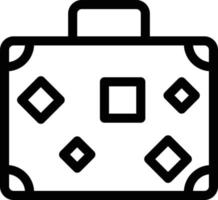 illustrazione vettoriale della valigetta su uno sfondo. simboli di qualità premium. icone vettoriali per il concetto e la progettazione grafica.